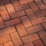 Patterned block paving driveway in West Sussex